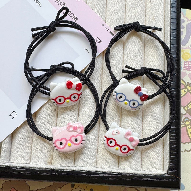 眼睛卡通髮圈－商品主圖｜https://igowo.tw/