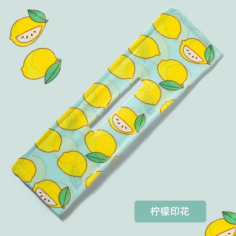 布面蝴蝶結水果髮夾