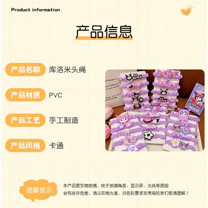 彈力繩卡通髮圈－細節特寫1｜https://igowo.tw/