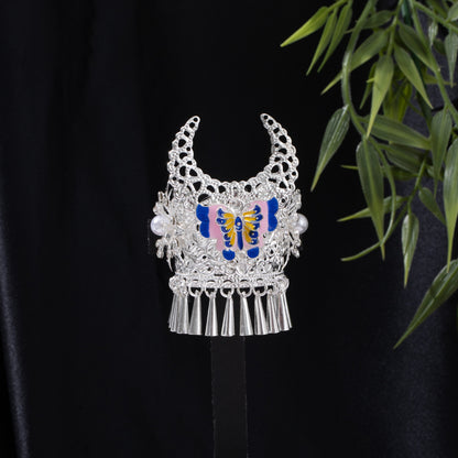 珍珠花朵流蘇鏤空飾品－/花憶，吊墜隨機款細節｜https://igowo.tw/
