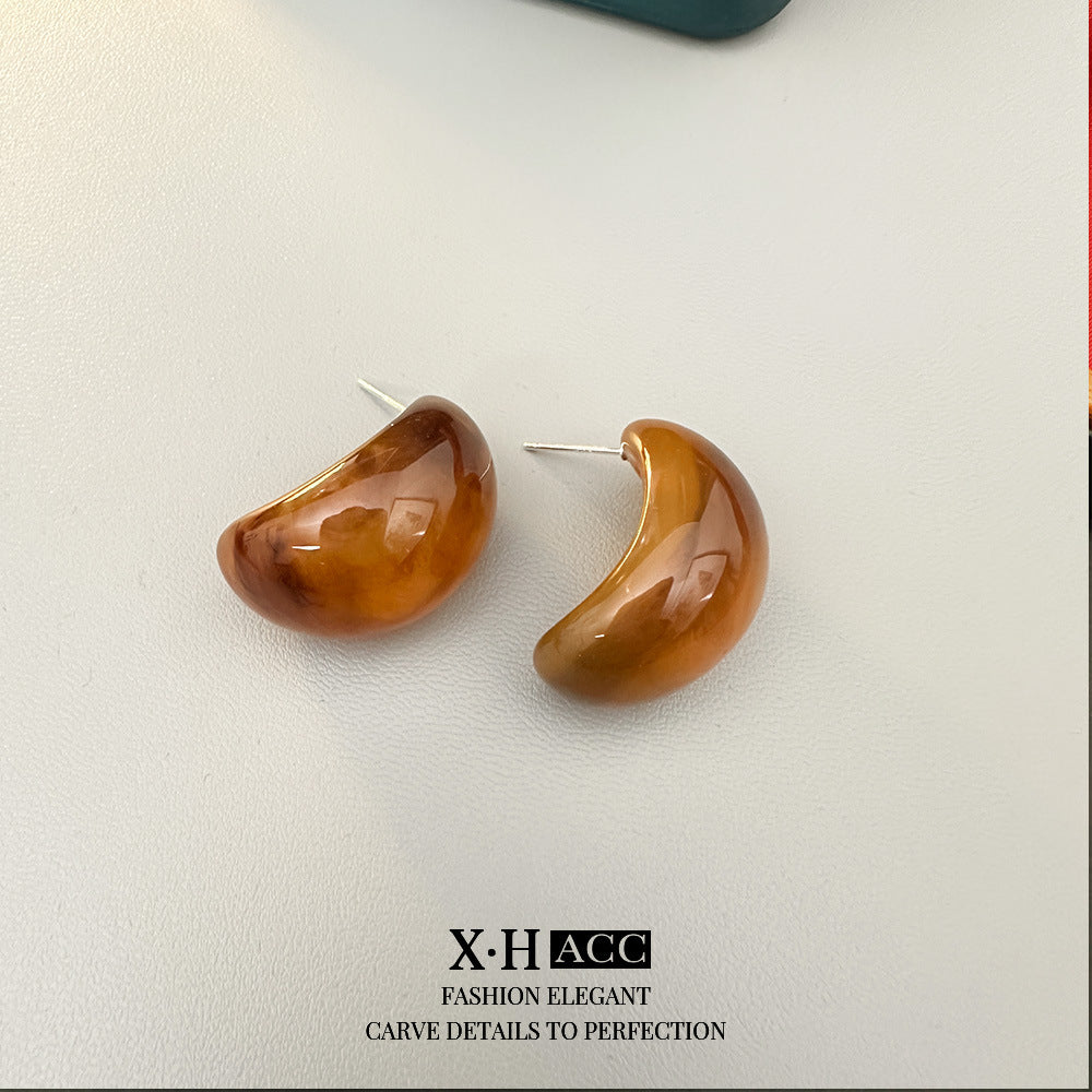 壓克力幾何簡約耳環