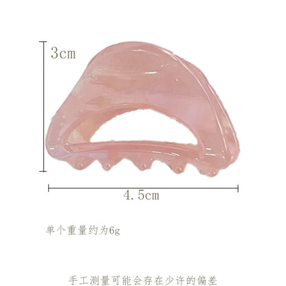醋酸板材鯊魚夾－孔雀藍款細節｜https://igowo.tw/