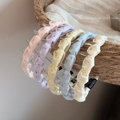 波點簡約髮箍－商品主圖｜https://igowo.tw/