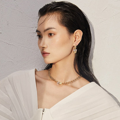 S925鋯石復古耳環－綠色款實拍｜https://igowo.tw/