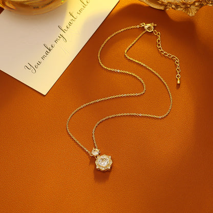 鋯石玫瑰項鍊