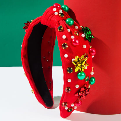 綠色珍珠簡約髮箍
