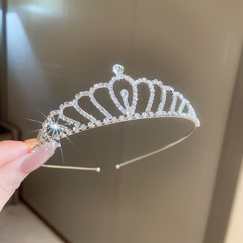珍珠愛心皇冠鑲鑽髮箍