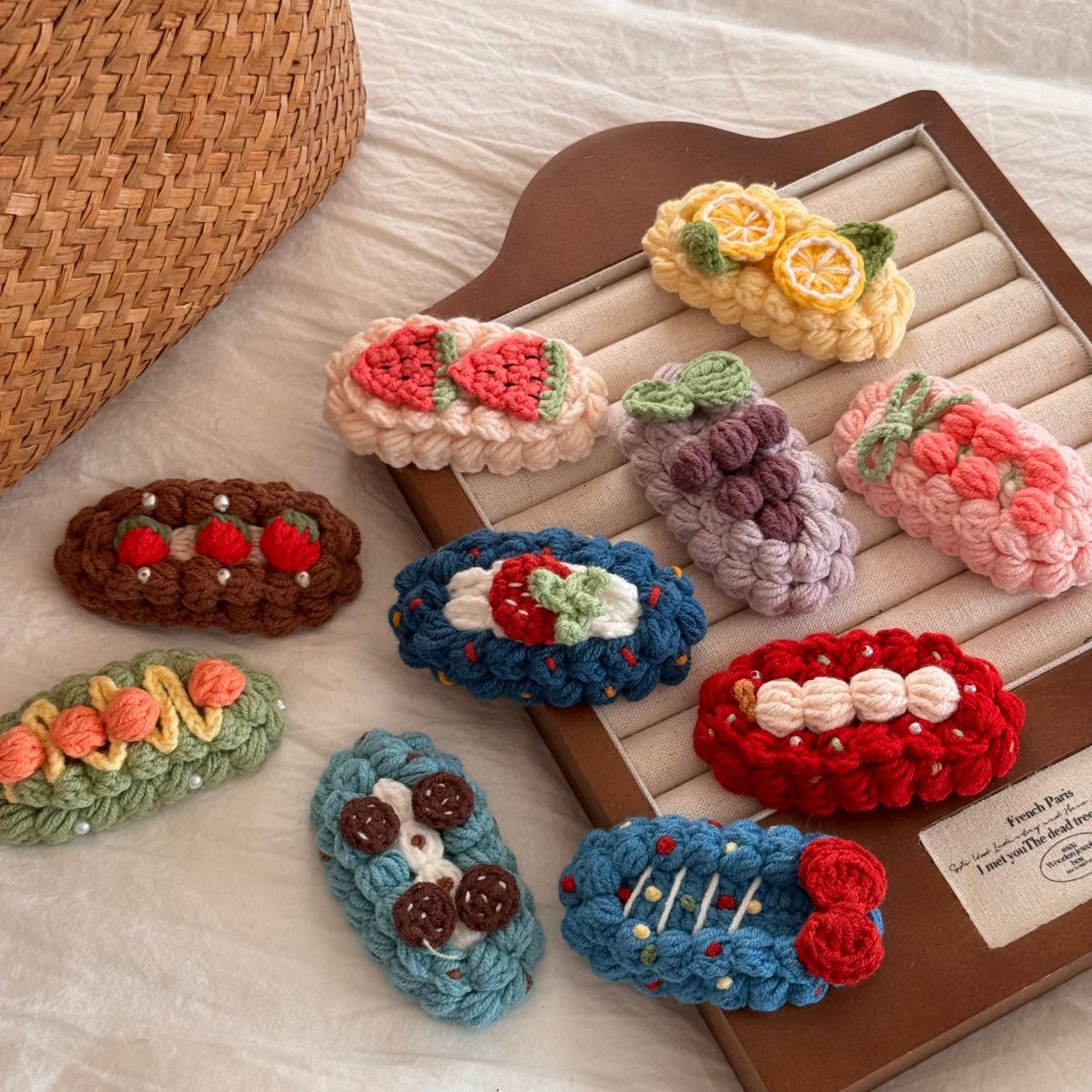 卡通水果髮夾－細節特寫2｜https://igowo.tw/