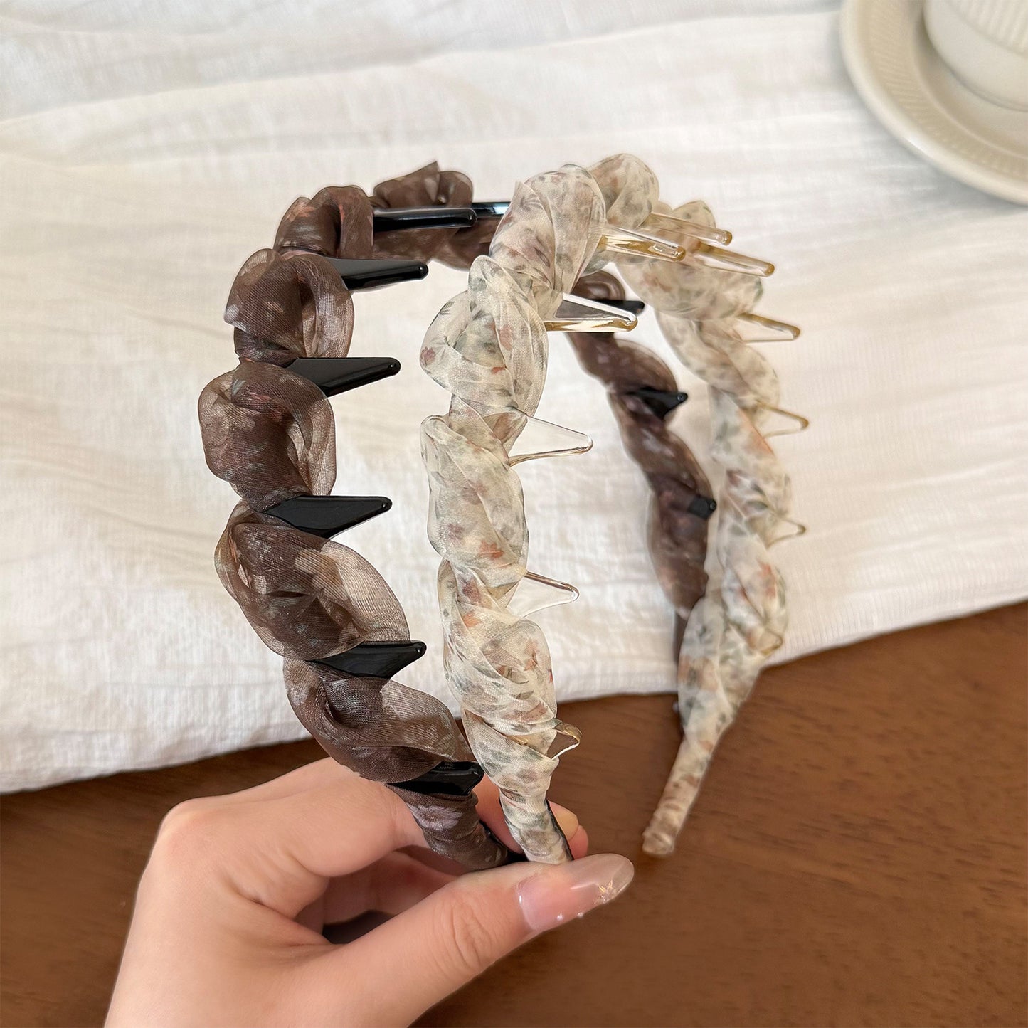 網紗簡約髮箍－商品主圖｜https://igowo.tw/