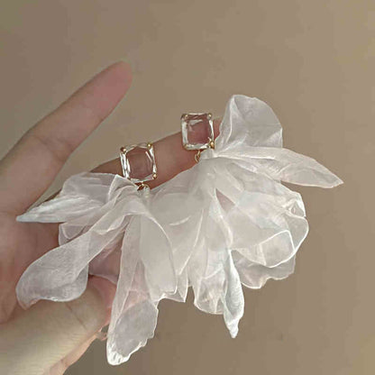 花朵流蘇耳環