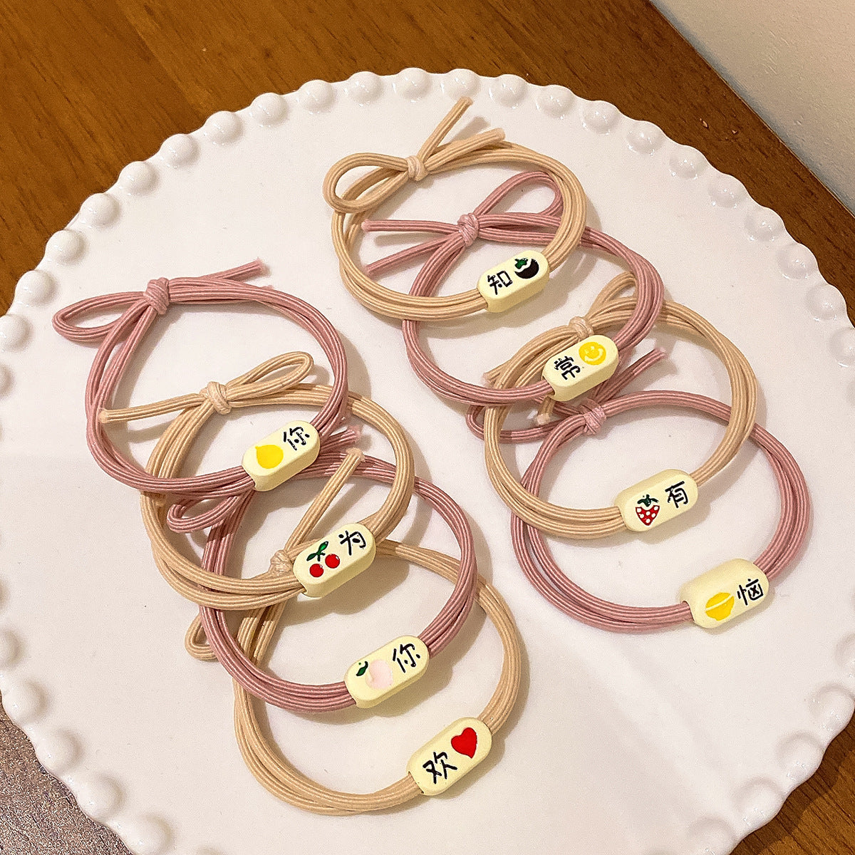 繽紛兩用髮圈－有你款實拍｜https://igowo.tw/