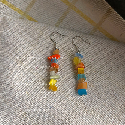 貓眼石玻璃耳環－商品主圖｜https://igowo.tw/