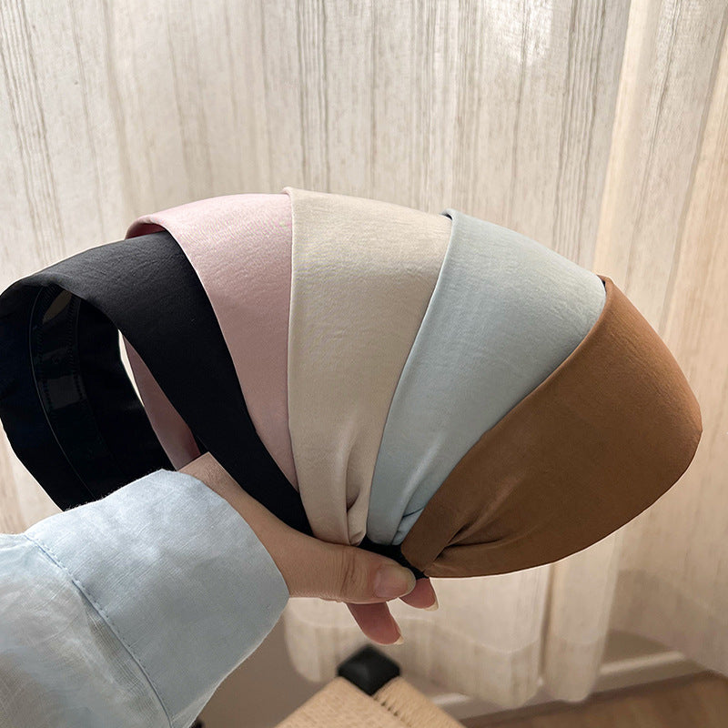 寬版簡約髮箍－灰色款細節｜https://igowo.tw/