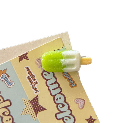 繽紛甜點髮夾－粉色冰激凌髮夾款細節3｜https://igowo.tw/