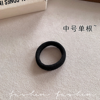 黑色彈力繩髮圈
