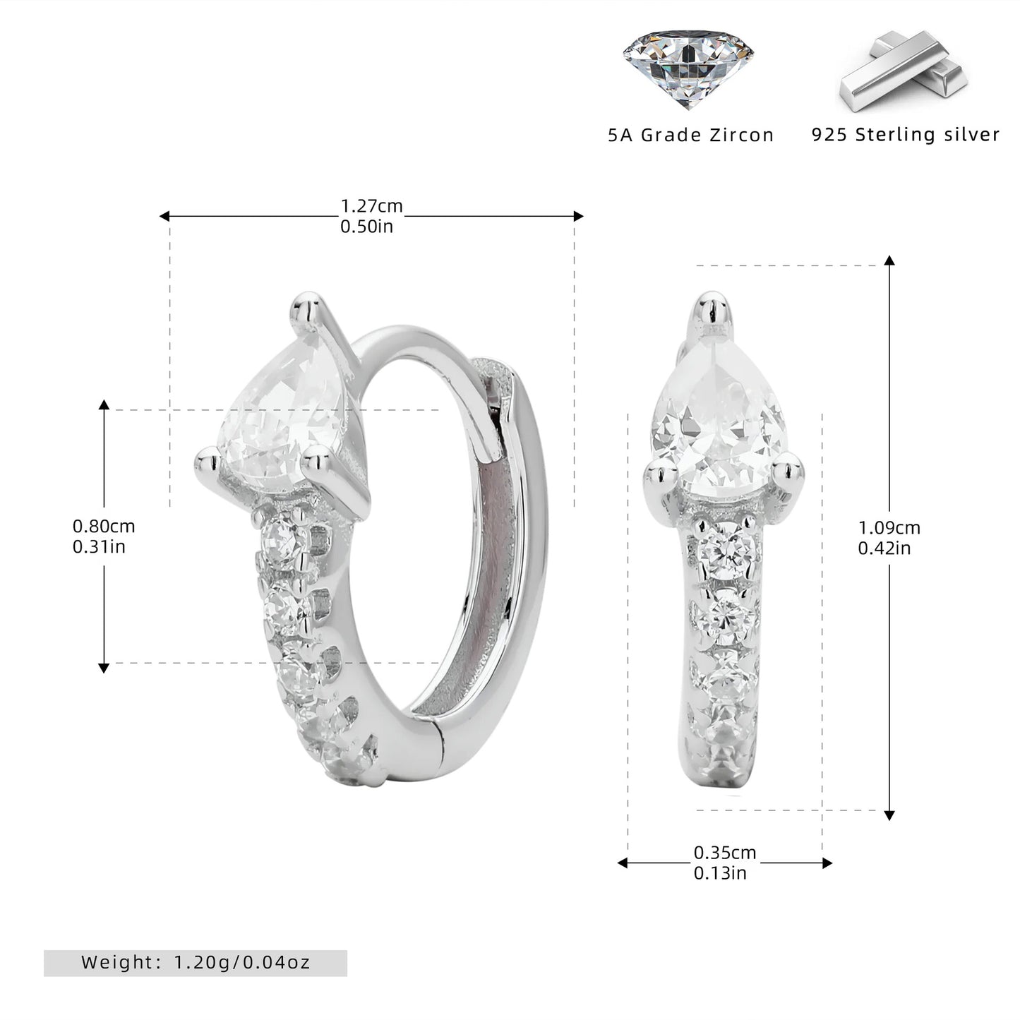 S925 耳環時尚水滴鑲鋯耳飾百搭小眾輕奢高級感飾品