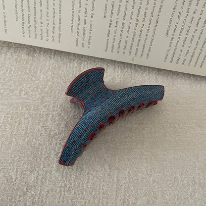 波點復古鯊魚夾