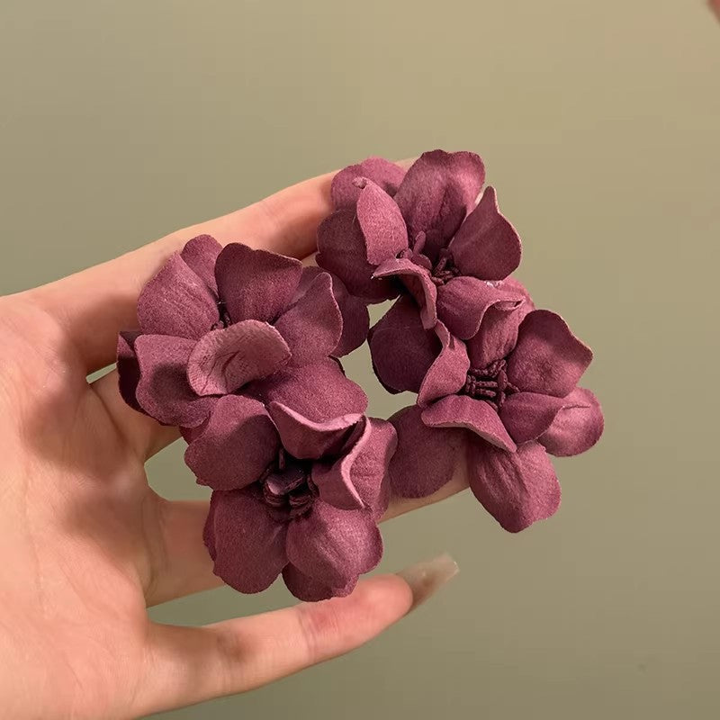 森系小清新花朵耳環