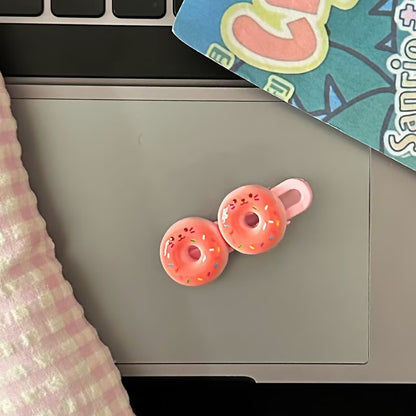 棕色貓咪甜點髮夾