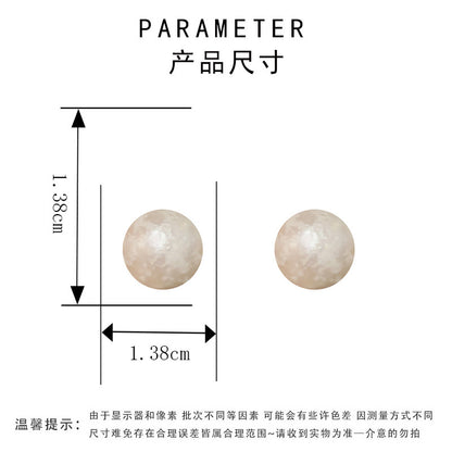 圓形簡約耳釘