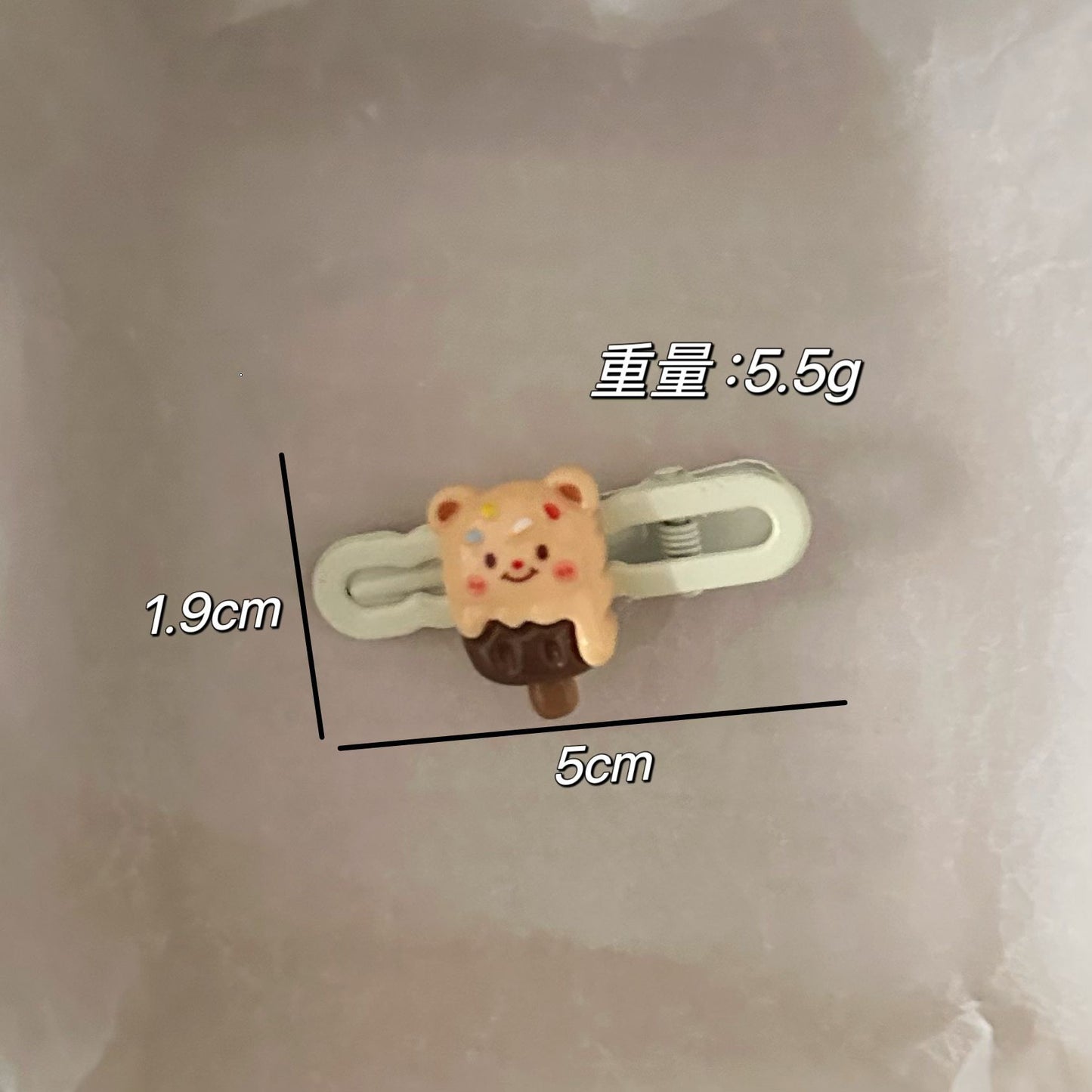 黃色小熊髮夾