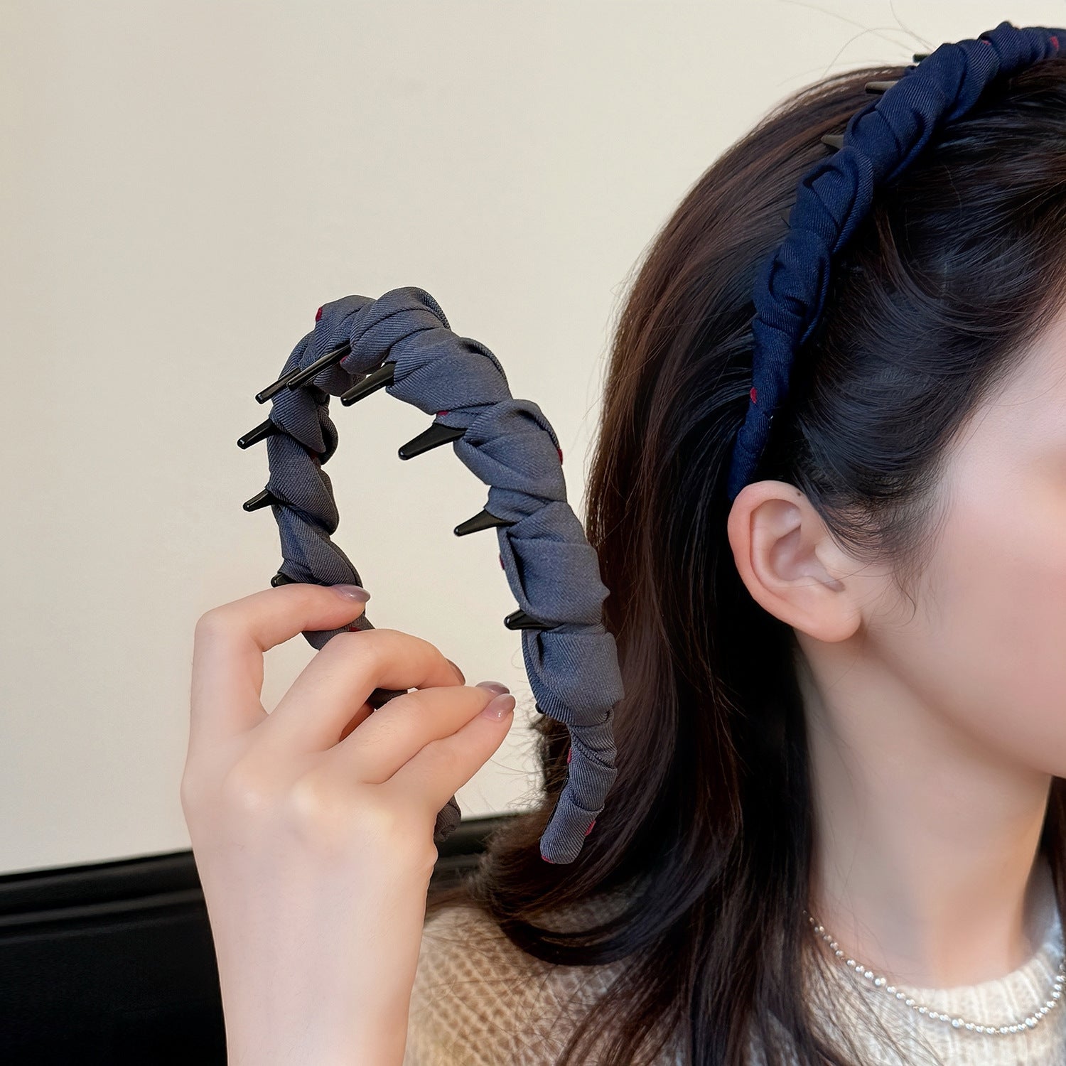 布面纏繞髮箍－商品主圖｜https://igowo.tw/