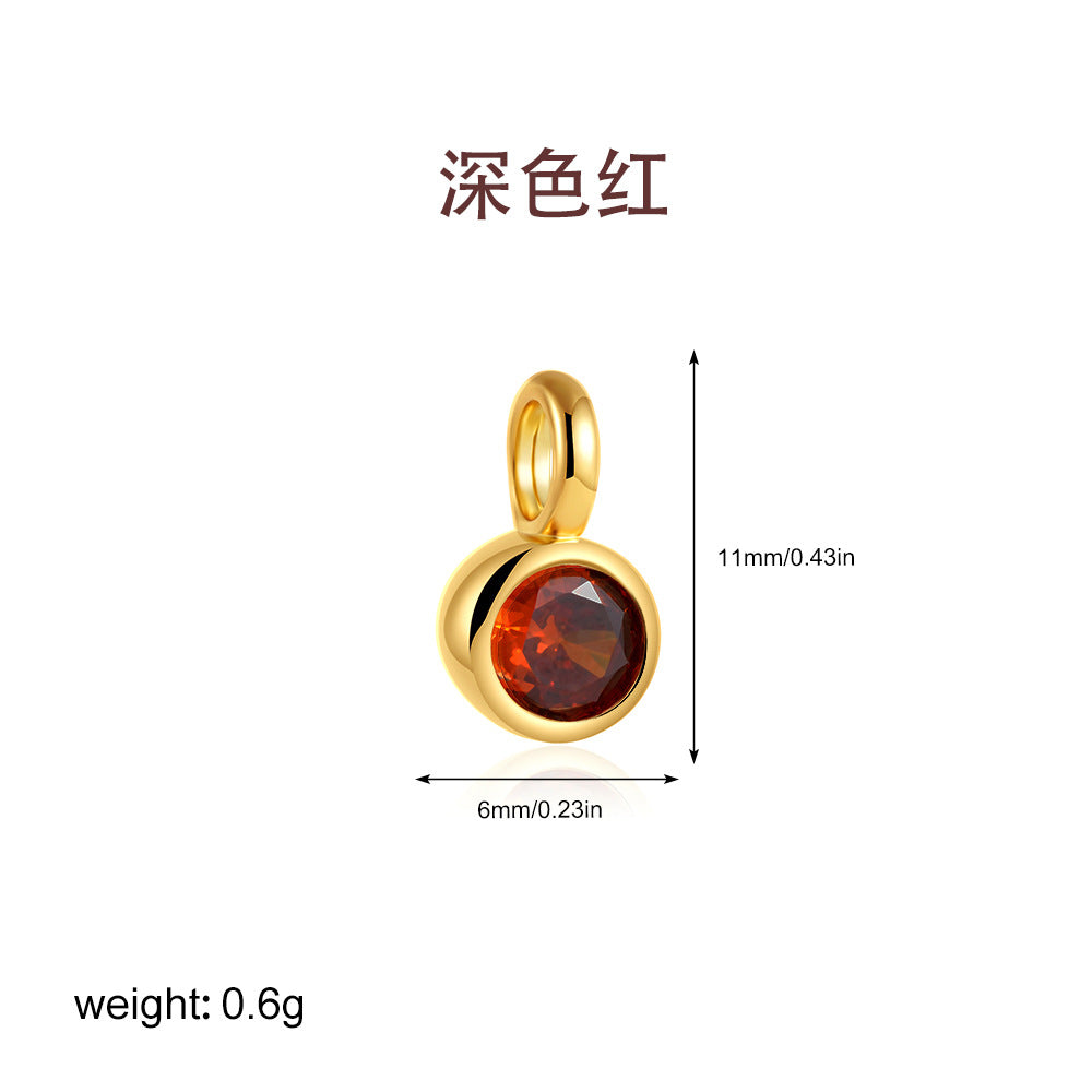 金色鋯石眼睛墜飾項鍊－細節特寫21｜https://igowo.tw/