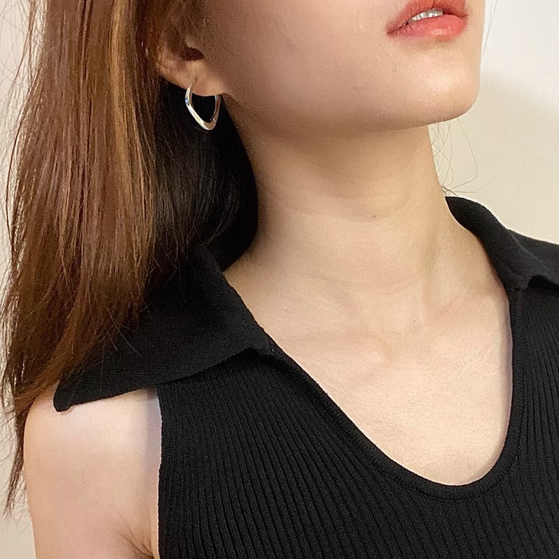 S925菱形耳扣－第二視角實拍｜https://igowo.tw/
