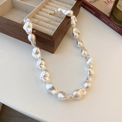 珍珠愛心墜飾項鍊