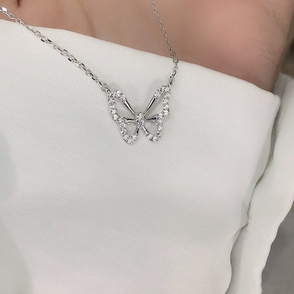 S925蝴蝶墜飾項鍊－細節特寫3｜https://igowo.tw/