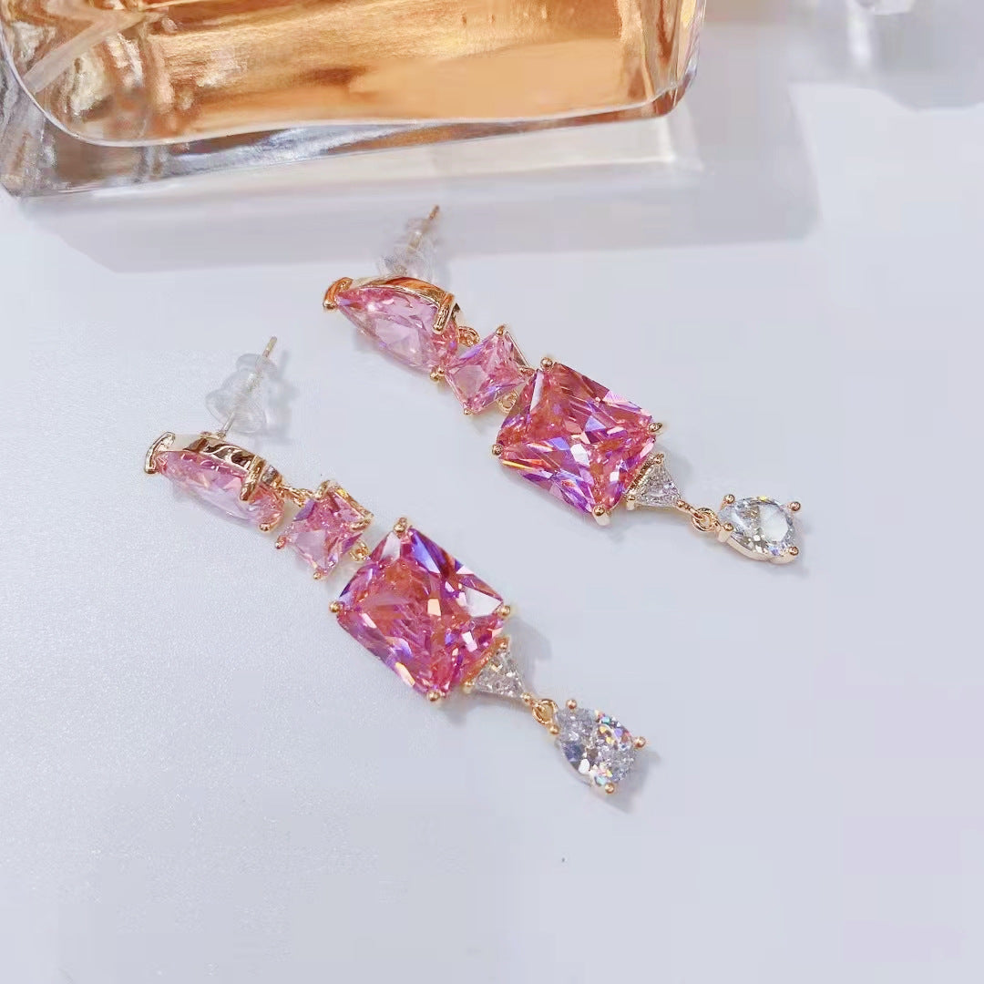 鋯石簡約耳環