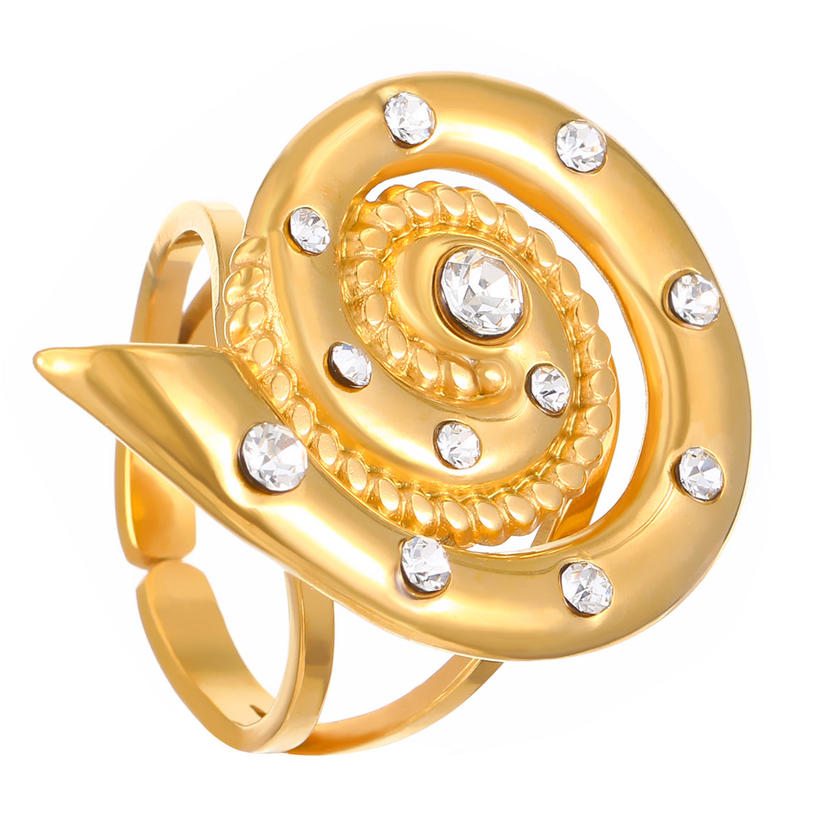 金屬不規則復古戒指－細節特寫21｜https://igowo.tw/
