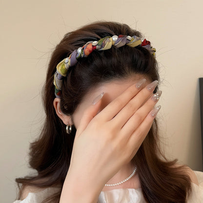 彩色波浪纏繞髮箍－商品主圖｜https://igowo.tw/
