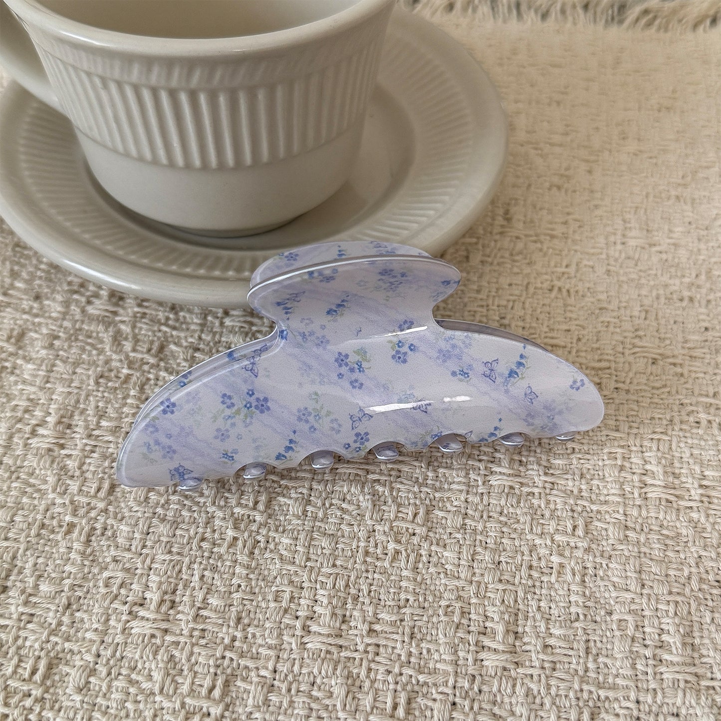碎花簡約鯊魚夾