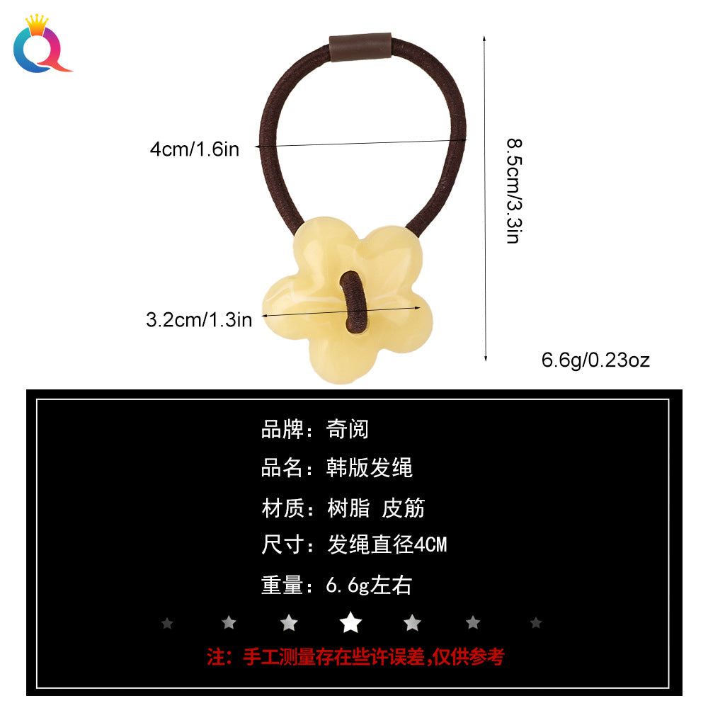 彈力繩簡約髮圈－細節特寫1｜https://igowo.tw/