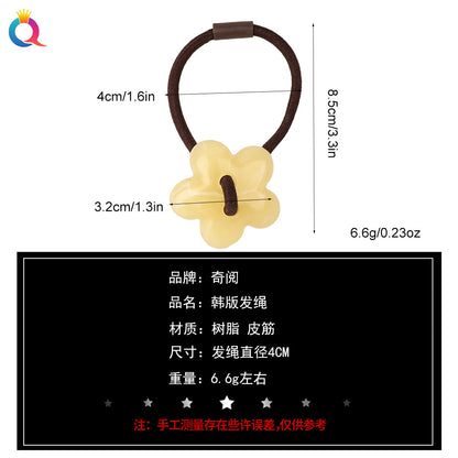 彈力繩簡約髮圈－細節特寫1｜https://igowo.tw/