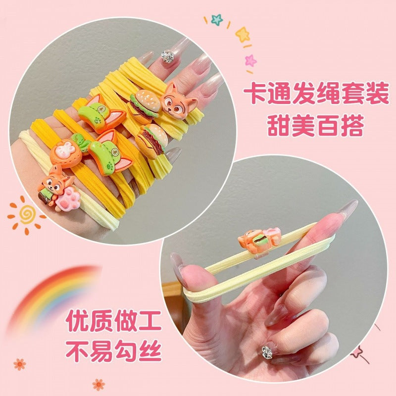 彈力繩兔子髮圈－細節特寫2｜https://igowo.tw/
