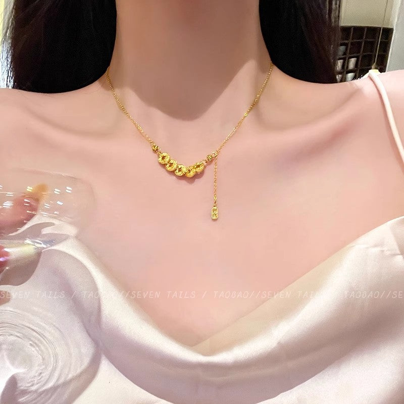 花朵墜飾復古項鍊－細節特寫7｜https://igowo.tw/