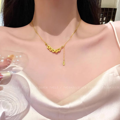 花朵墜飾復古項鍊－細節特寫7｜https://igowo.tw/