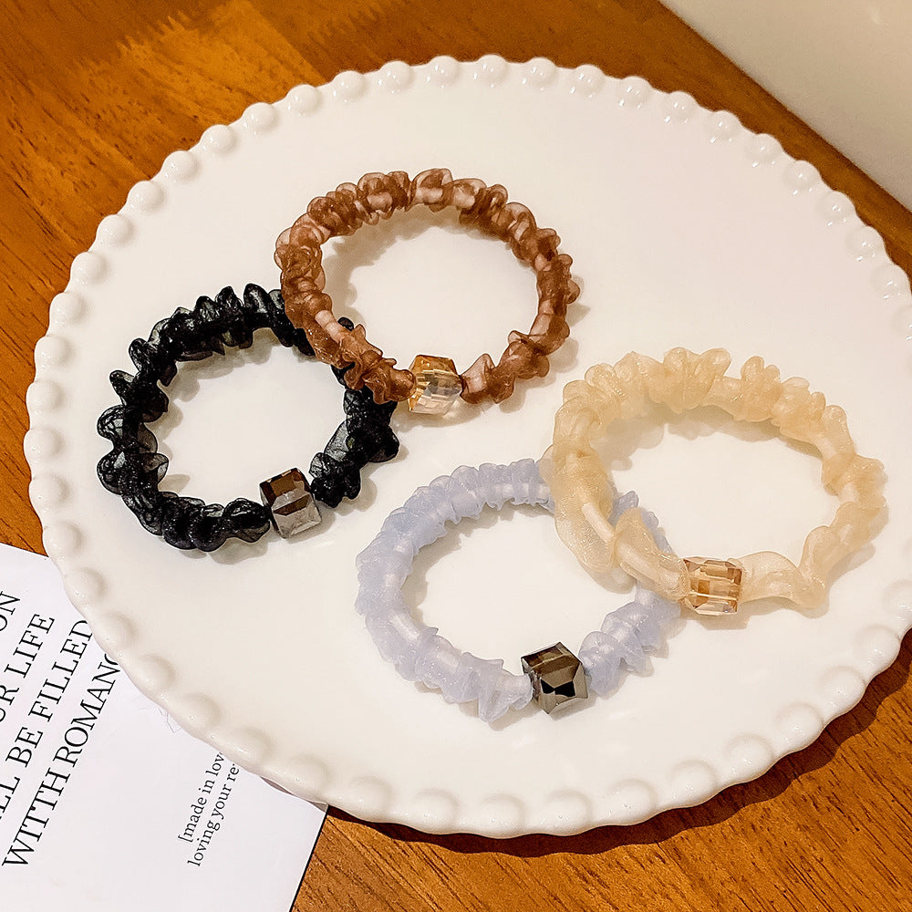 網紗簡約髮圈－商品主圖｜https://igowo.tw/