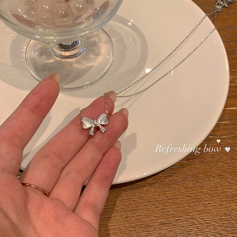 鈦鋼蝴蝶結項鍊