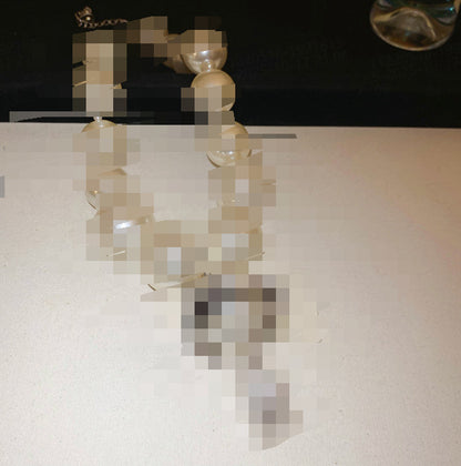 珍珠星球水滴鑲鑽項鍊
