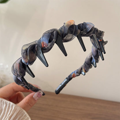 網紗碎花髮箍
