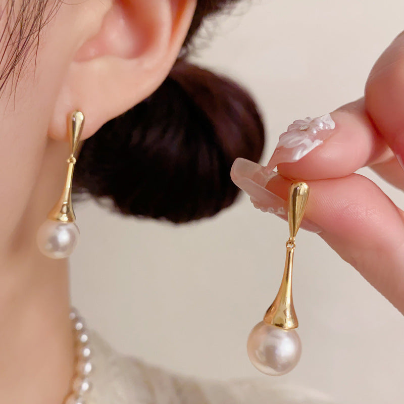 S925水滴簡約耳墜－商品主圖｜https://igowo.tw/