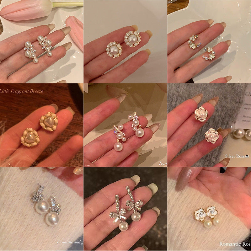 S925銀針高級感珍珠耳環