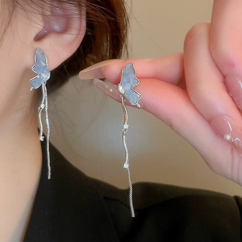 金色珍珠蝴蝶電鍍耳環－細節特寫36｜https://igowo.tw/