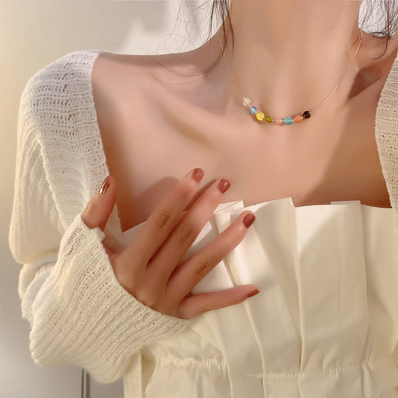 鋯石星星簡約項鍊