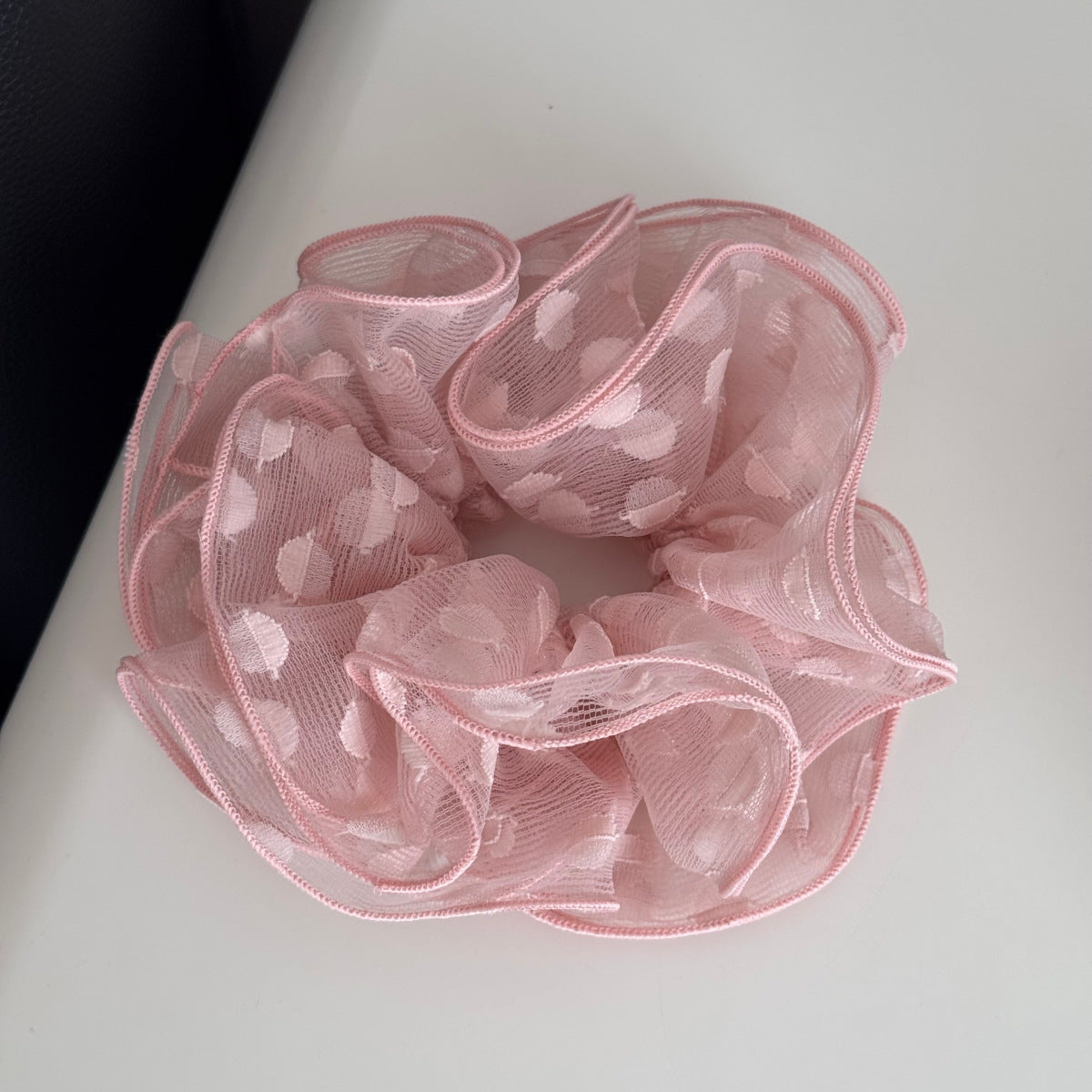 網紗波點大腸圈髮圈