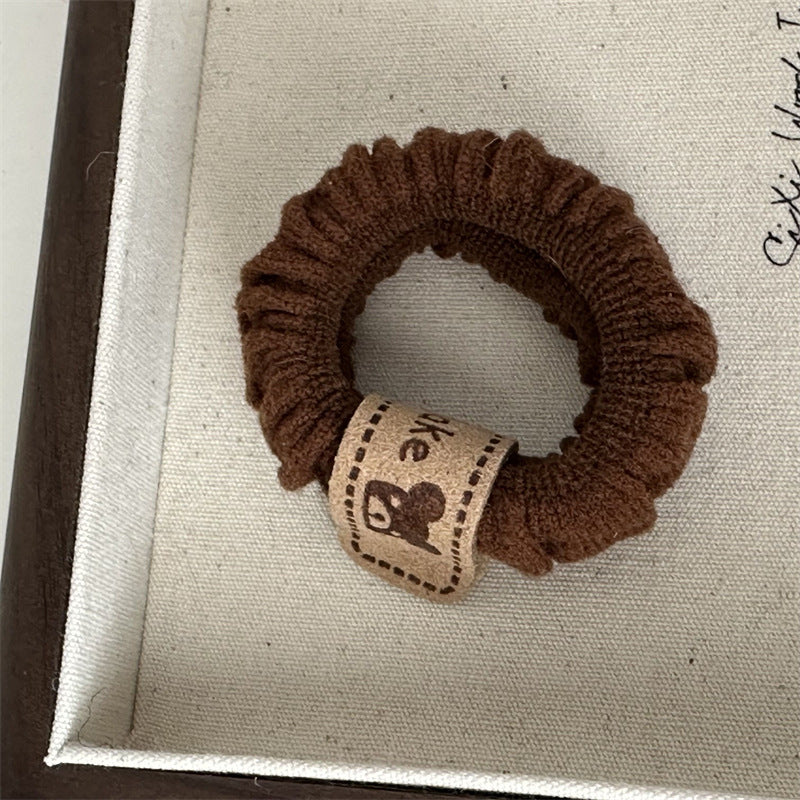 彈力繩小熊簡約髮圈