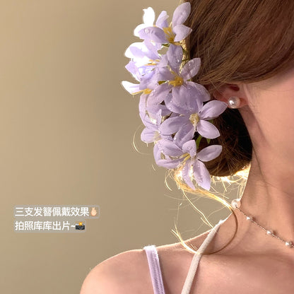 花朵簡約髮簪－商品主圖｜https://igowo.tw/